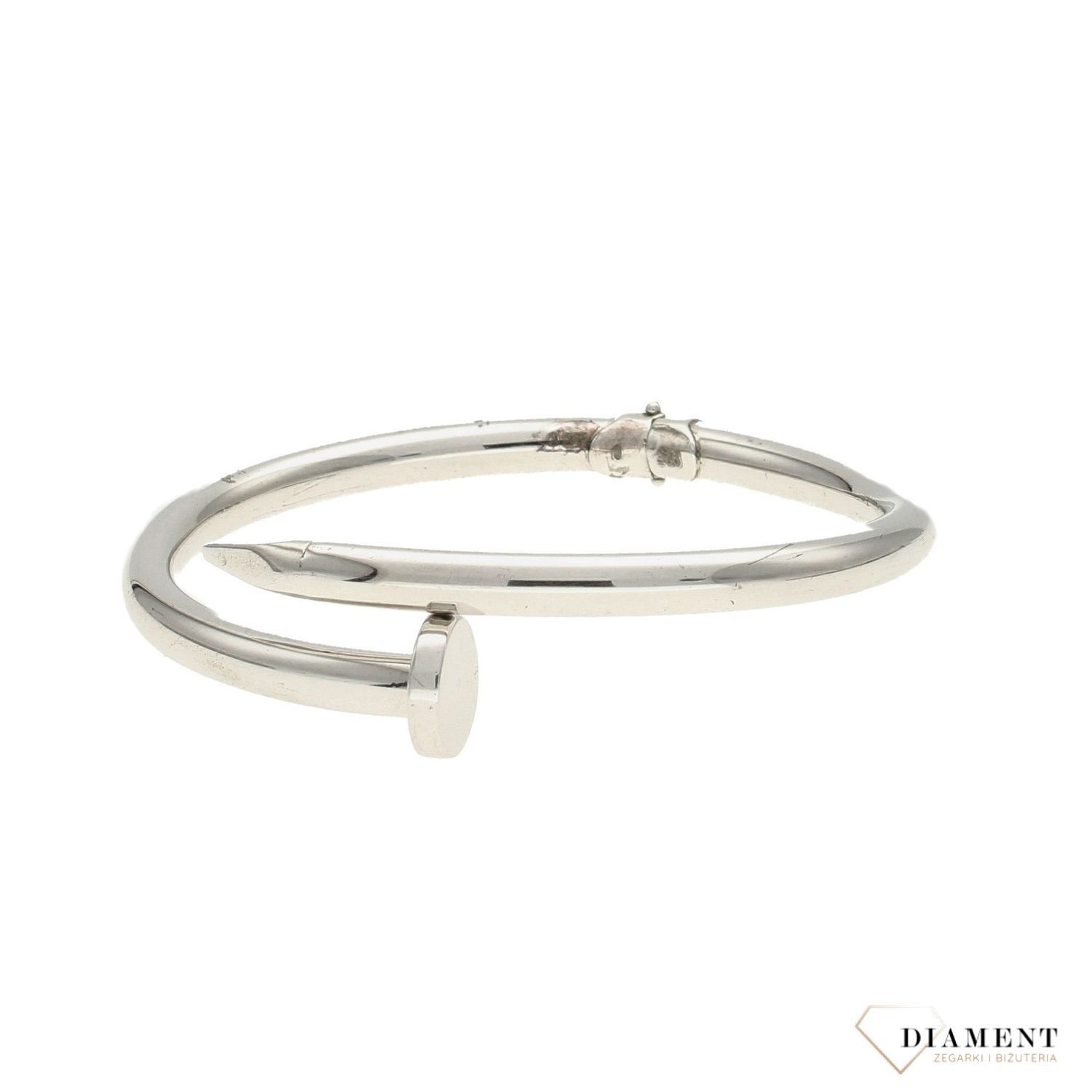 Bransoletka srebrna damska gwóźdź   ✓Sztywne bransoletki ✓ Srebrne bransoletki w sklepie zegarki-diament.pl✓ Autoryzowany sklep✓ Kurier Gratis 24h✓ Gwarancja najniższej ceny.jpg